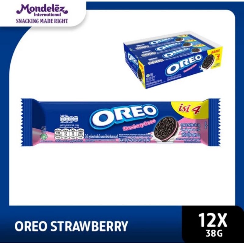 

Oreo Biskuit Lup Strawberry 12pcs X 38gr