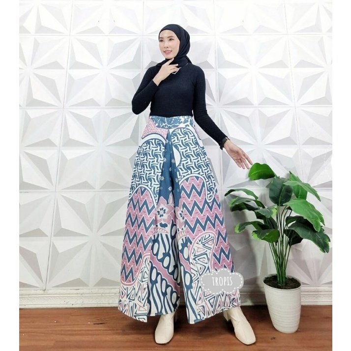 CELANA KULOT LAYER TUMPUK MOTIF GARIS ZIG ZAG CELANA KANTORAN CELANA JALAN-JALAN CELANA KONDANGAN CELANA KERJA CELANA KEKINIAN PART 6