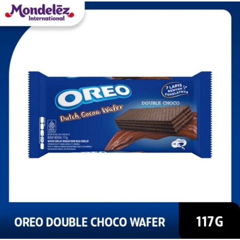 

Oreo Biskuit Choco Wafer 140g (Gramasi aktual -117gr)