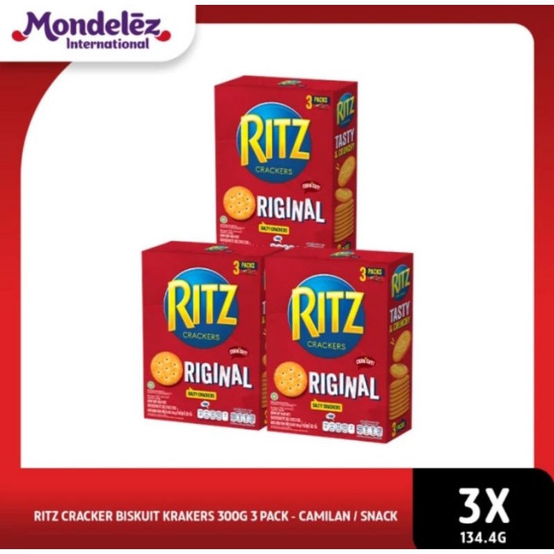 

Ritz Cracker Biskuit Krakers Original 300g Paket 3 Pc