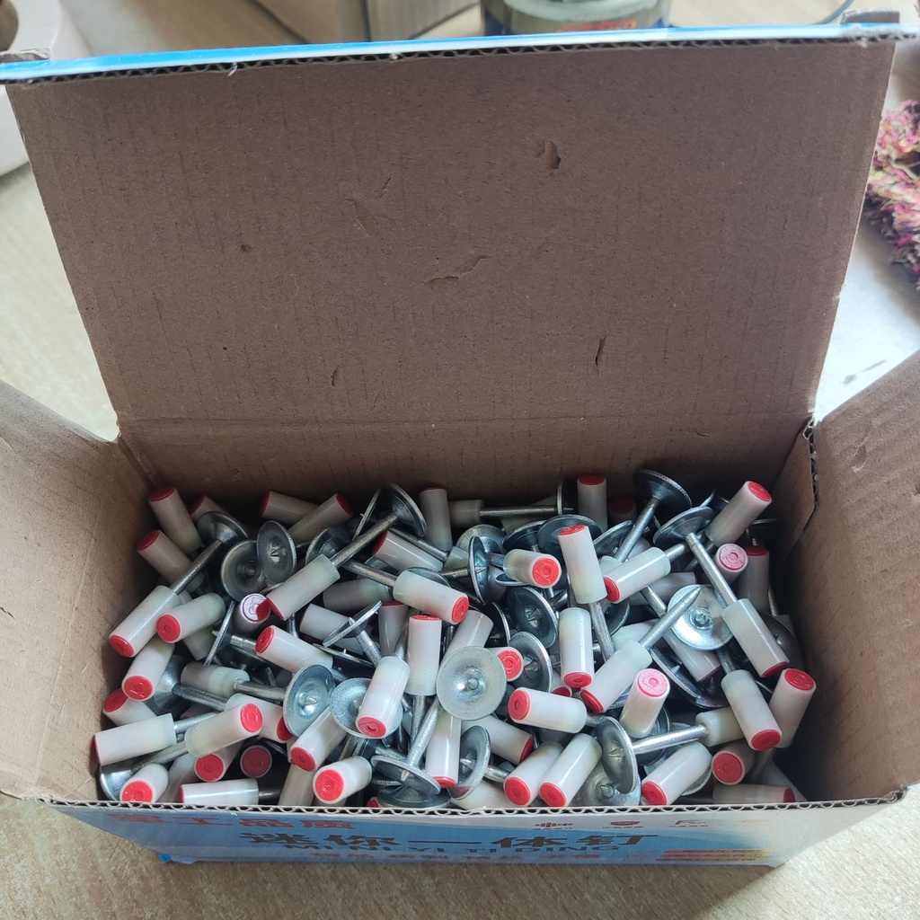 Paku Beton Stampset Paku Washer Ring Bulat 100 Pcs Paku Refil Ramset Boset