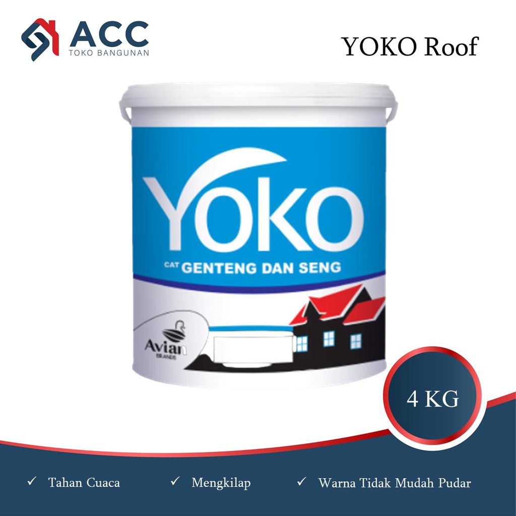 Cat Genteng Avian Yoko 4Kg / Cat Seng / Cat Yoko Galon