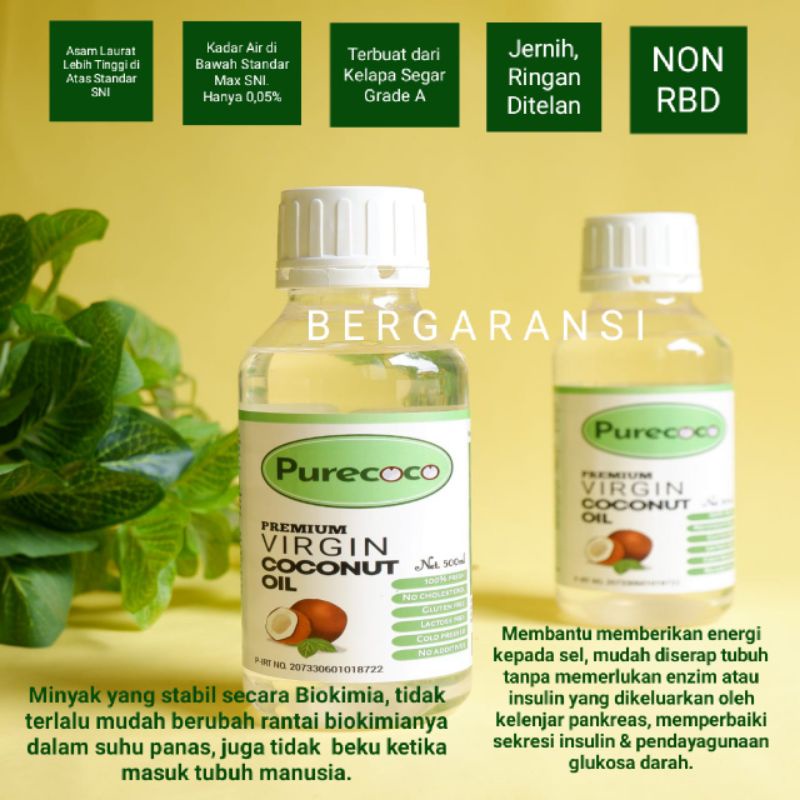 

Virgin Coconut Oil/Vco (Purecoco) 500Ml