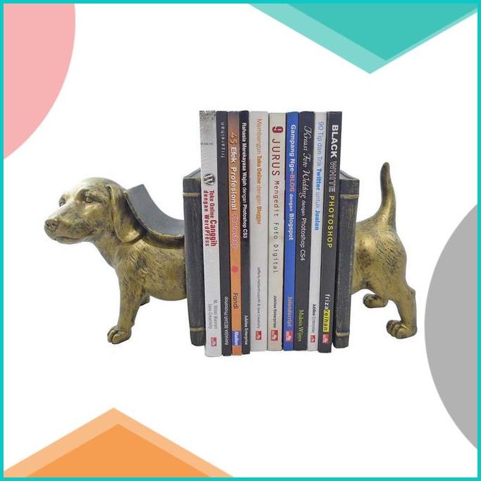 

Hermosa Pengganjal Buku/Pembatas Buku/Book End Gold Dog 20JVLZ3 parts