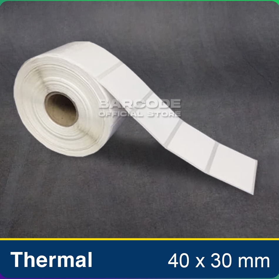 

QXBK0174 Label Thermal 40x30mm 40x30 mm 40 x 30 Kertas Sticker Receipt Printer Barcode 1 Line