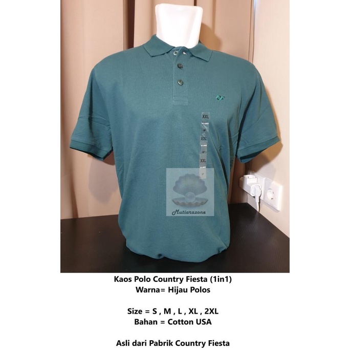 Country Fiesta Kaos Polo Kerah 100% Original