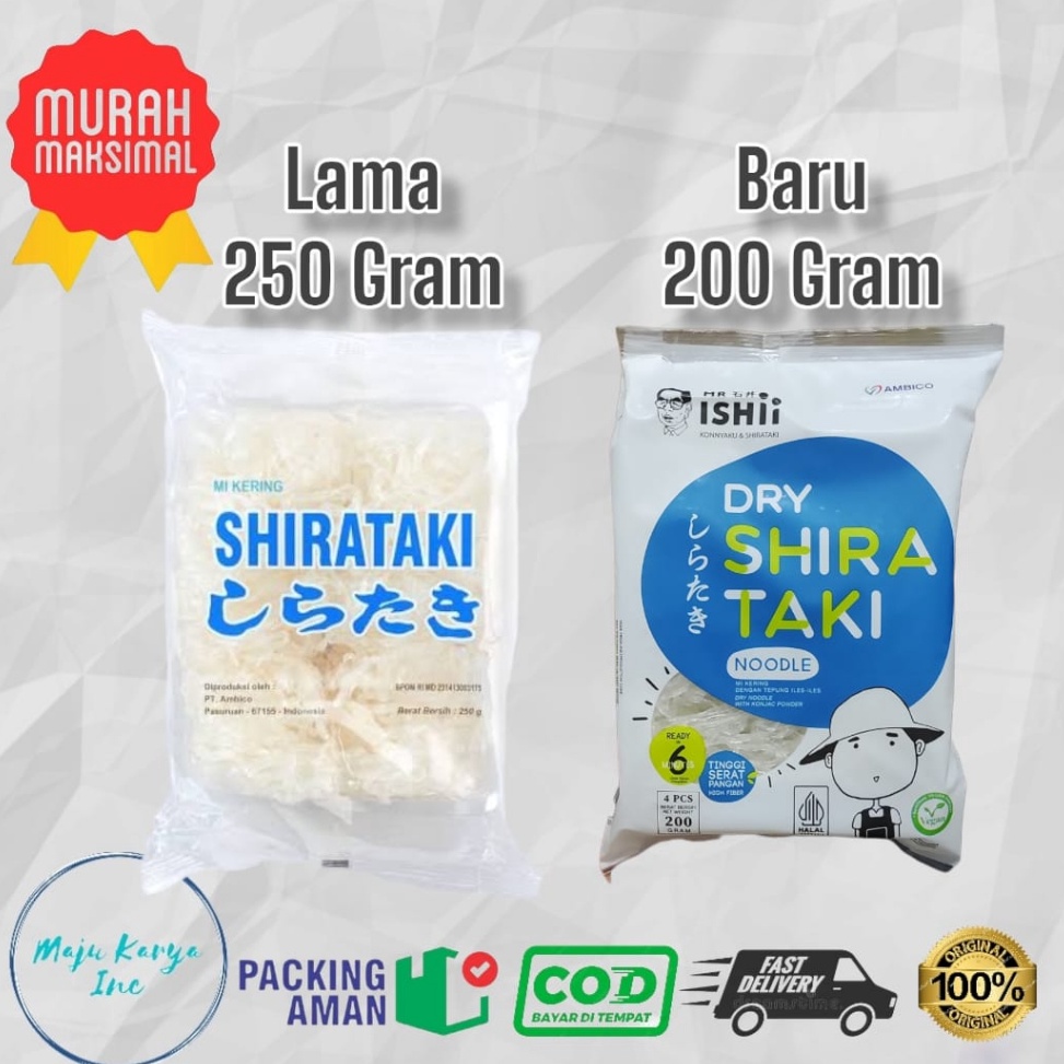 

TVHY9945 Dry Shirataki Mie Shirataki kering 250 gram