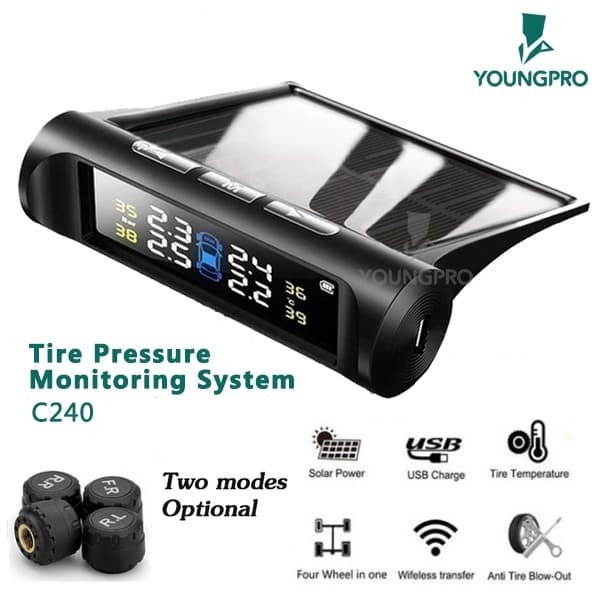 YOUNGPRO - SOLAR TPMS SOLAR C240 TYRE PRESSURE MONITORING SYSTEM