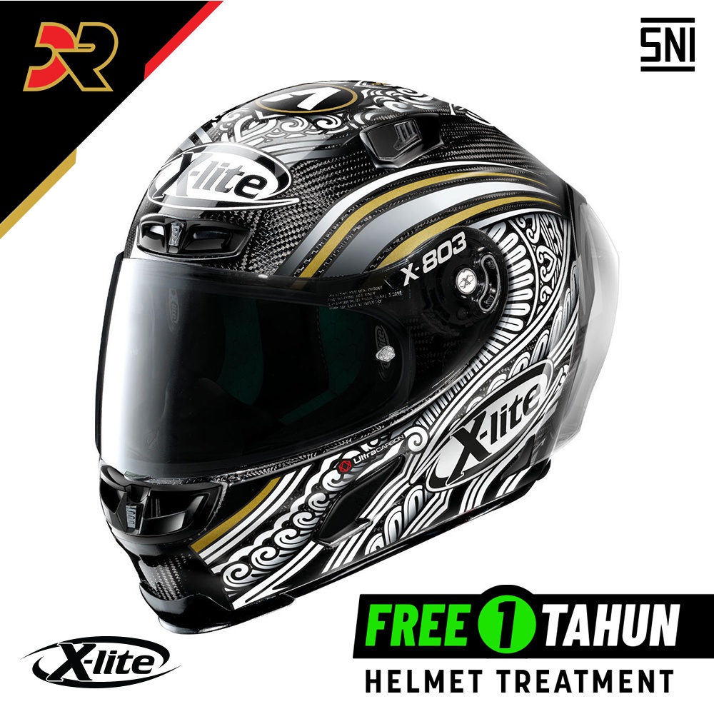 X-LITE X-803 RS 061 CANET TEST ULTRA CARBON HELM MOTOR FULL FACE SNI X-803RS X803RS X803 803