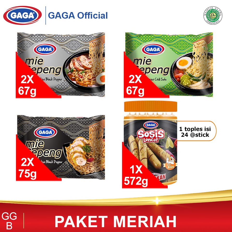 

VXVS7994 Beli 6 pcs Mie Gepeng GRATIS 1 Toples Sosis Loncat Rasa Ayam (isi 24 pcs). (GGB)