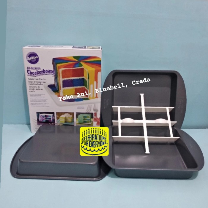

✨Baru Checkerboard Square Pan Set 4 Uk 203X203X38 Cm Bisa Sameday