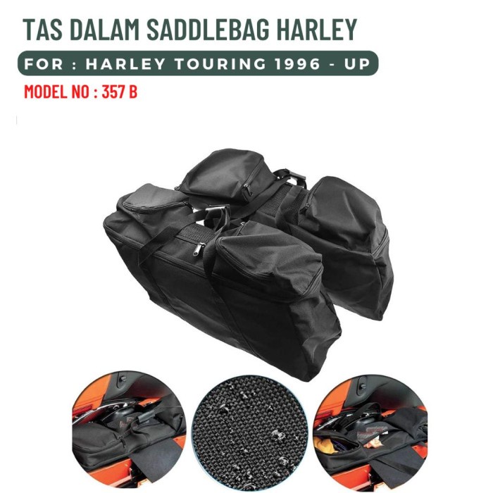 [Baru] Tas Dalam Saddlebag Harley Touring 1996-Up 357 B Terbaru