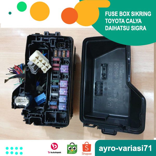 [Baru] Fuse Box Sikring Mobil Toyota Calya Daihatsu Sigra Terbaru