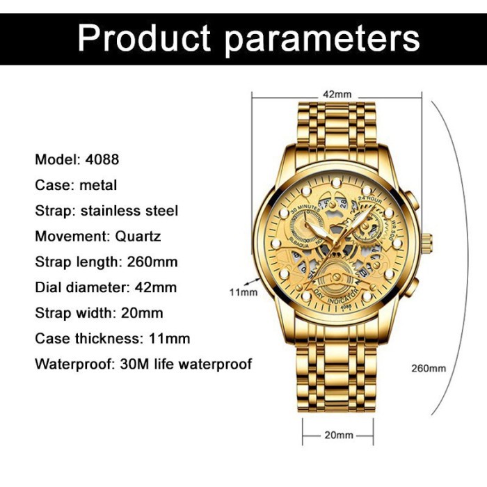 Jam Tangan Pria Anti Air ORIGINAL VAVAVOOM FNGEEN 4088 Luxury Casual best deal