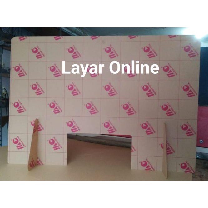 

Sekat Acrylic 2Mm Lebar 100X60Cm Meja Teller Kasir Partisi Pembatas