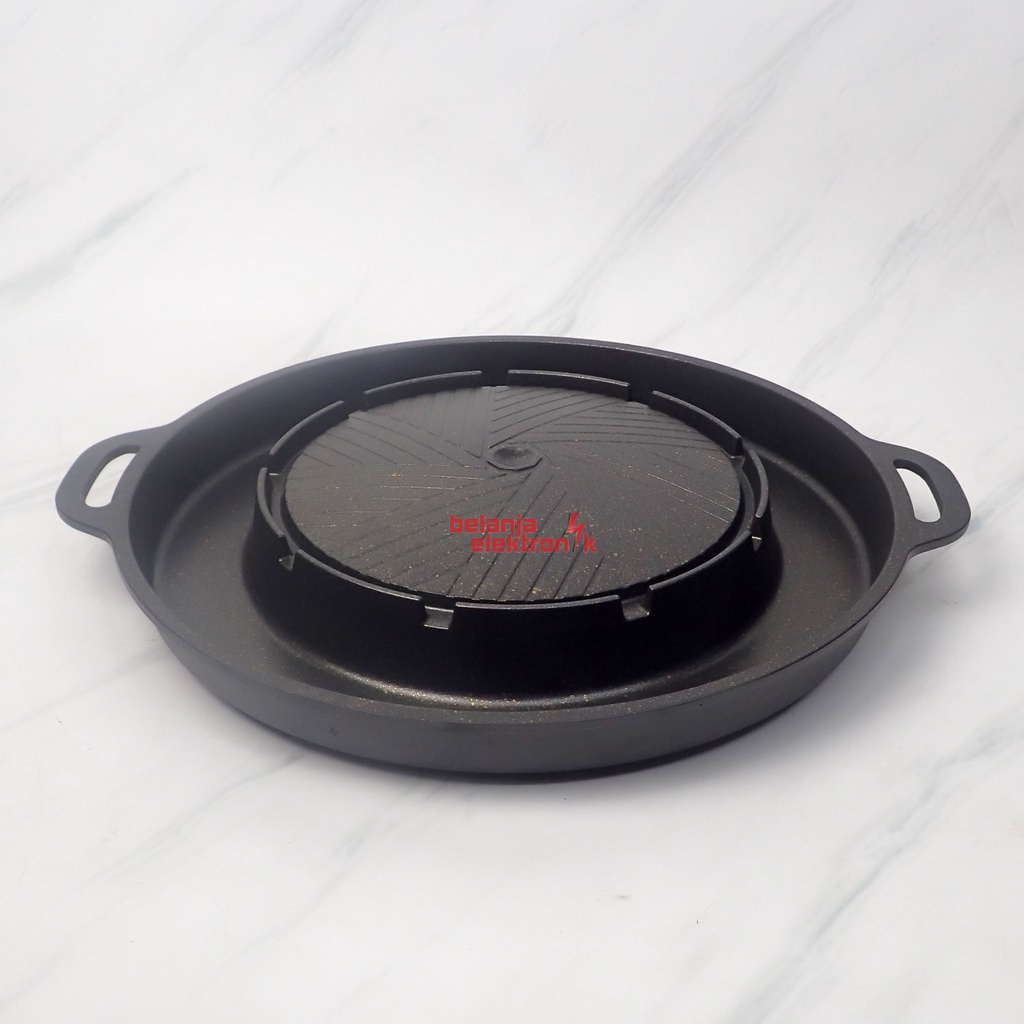 Panggangan Bare 2 In 1 Hot Pot Sukiyaki Korean Buogi Grill Pan Shabu Shabu Happycooco