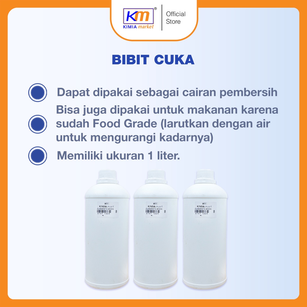 

White Vinegar/ Bibit Cuka 1 Liter