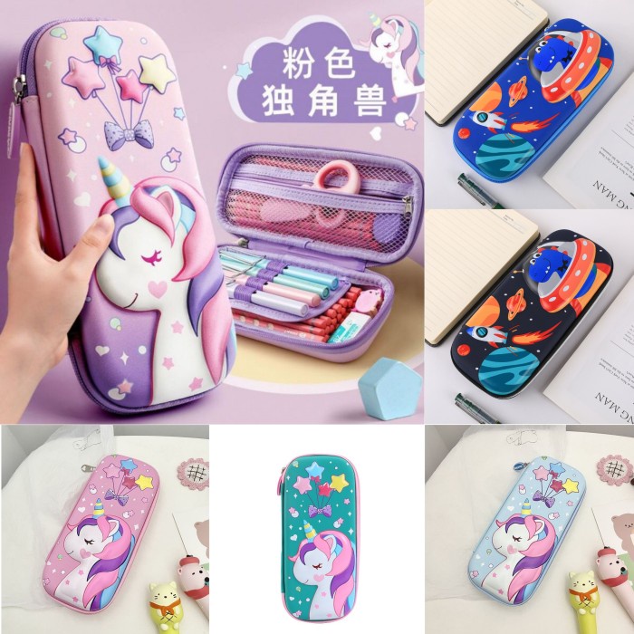 

KOTAK PENSIL ANAK 3D TIMBUL KARAKTER UNICORN DINOSAURAUS