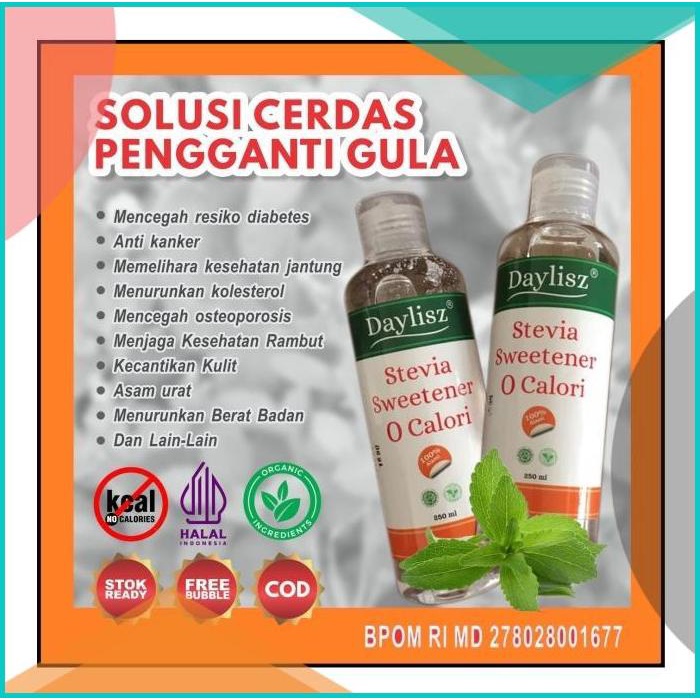 

Gula cair Stevia Daylisz 0 zero kalori sweetener terapi diet diabetes 20JVLZ3 perkakas