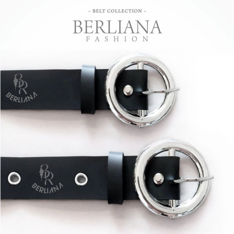 BELT GOTHIC/ GRUNGE/ PUNK - SABUK HITAM KOREA