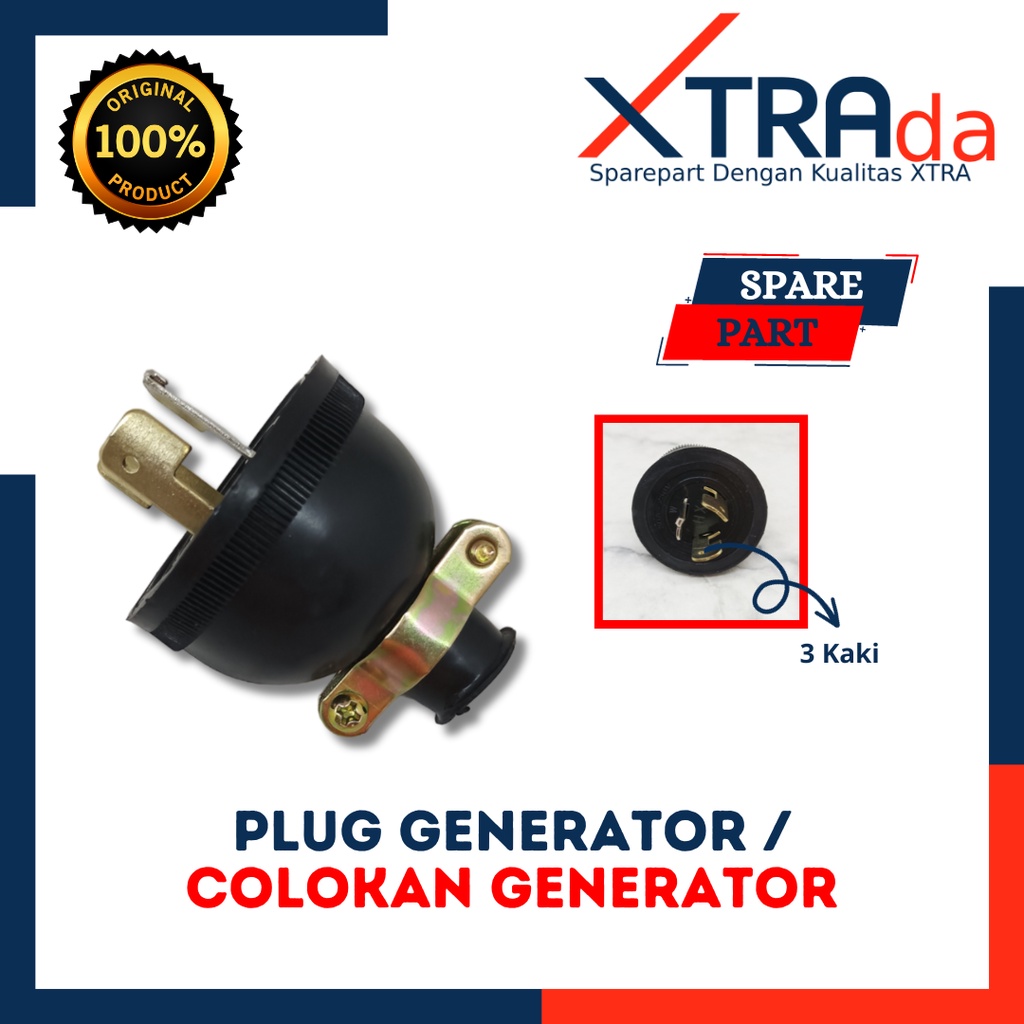 Steker Genset 3 kaki / Colokan Listrik Genser 3 kaki | xtradapart