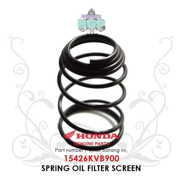 Per Pembuangan Oli Vario 110 Karbu (Spring Oil Filter Screen) Ori AHM Filter Saringan - 15426KVB900