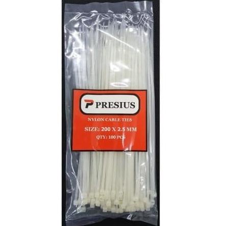 

populer] PRESIUS KABEL TIES PUTIH 200 X 2.5 MM ISI 100 PCS