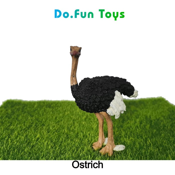 Ostrich Animal Figure/ Miniatur Mainan Burung Unta Ready