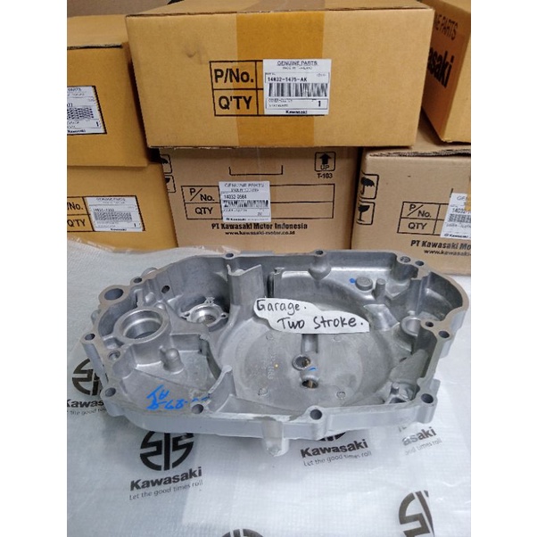 TUTUP MESIN BAK KOPLING COVER CLUTCH KAWASAKI NINJA KIS NINJA R BLOK SILVER 14032-1475-AK
