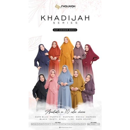 Khadijah by Shalihah Muslimah (Set Khimar Basic)