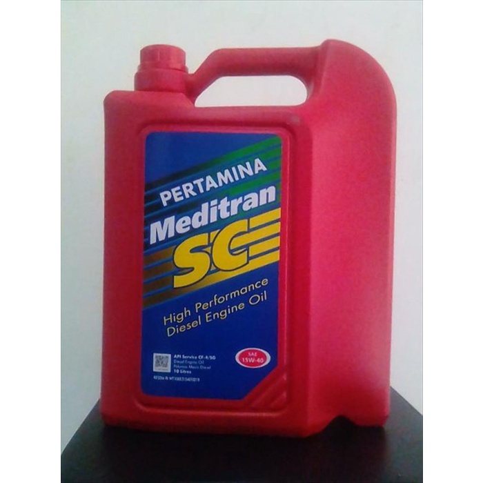Oli Mesin Mobil Diesel Meditran SC 10 Liter terbaik