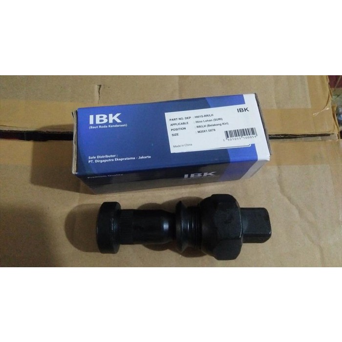 Baut Roda Hub Bolt Truk Hino Lohan Jumbo Suri Belakang Kiri IBK terbaik
