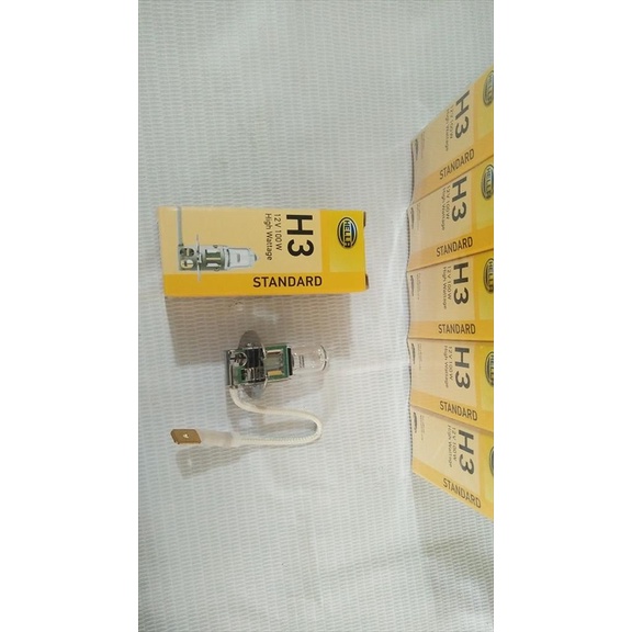Lampu Bohlam Tembak Mobil Halogen H3 12V 100W Hella terbaik