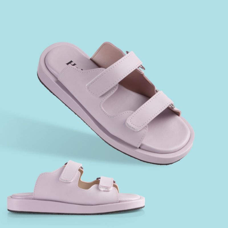 Hakaidho Sandal Wanita  Sandal slide  Sandal Wanita Terbaru Sarada-ungu