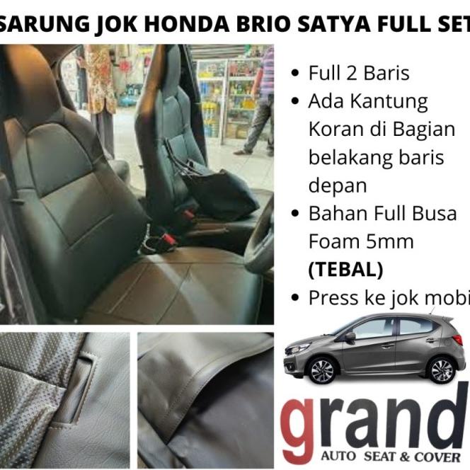 Sarung Jok Cover Jok Mobil Brio Satya Full Set Grand Original Premium