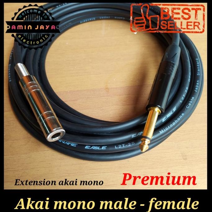 Kabel Jack Sambungan Mic/Kabel Extention Akai Male To Female