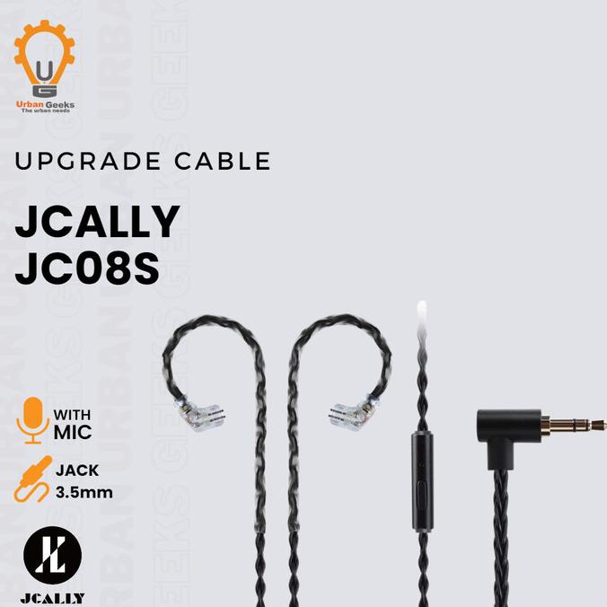Jc Ally Jcally Jc08 Black (Mic) 8 Core Copper Cable Upgrade For Kz