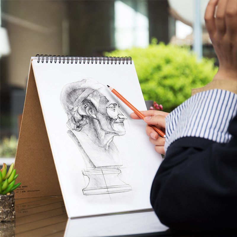 

Deli 73634 Sketch Book 60 Lembar , Buka Vertikal,Atau Diputar - A4