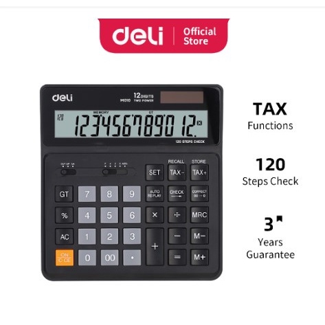 

Deli Deli Wide-H Desk Calculator / Kalkultator 12 Digit Tampilan Layar Lcd Lebar Bekualitas Tinggi