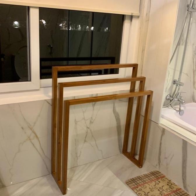 Terbaru  Jemuran Handuk Jemuran Baju Minimalis Kayu Jati Initokobaru_