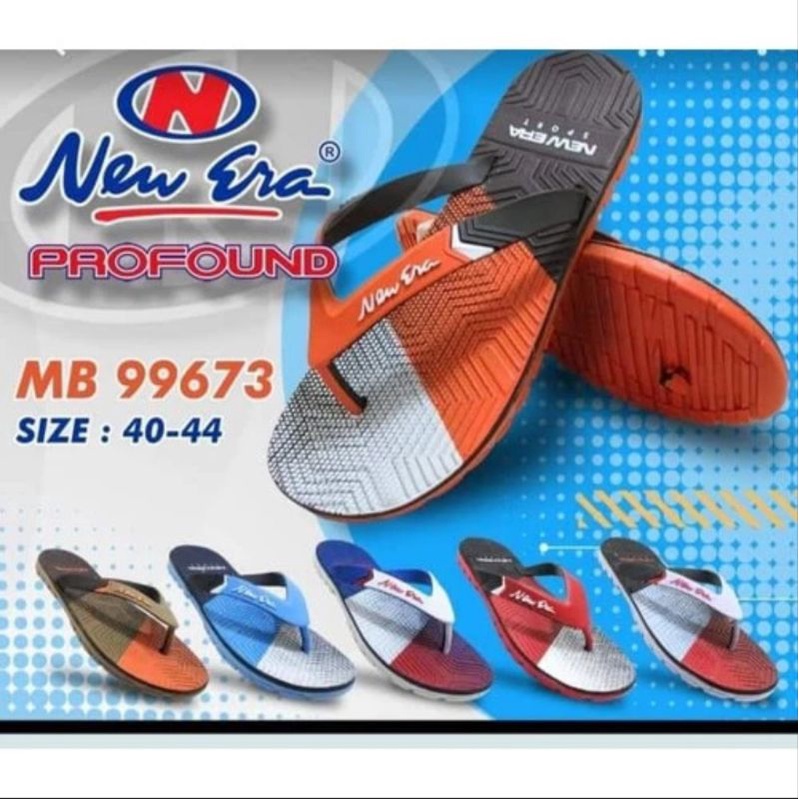 SANDAL JELLY KARET COWOK DEWASA MODEL SIMPEL DAN KEKINIAN NEW ERA