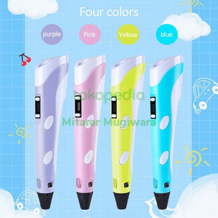 

3D Printing Pen Original Murah Intelligent 3D Printer Arts Pen Pulpen Terbaru