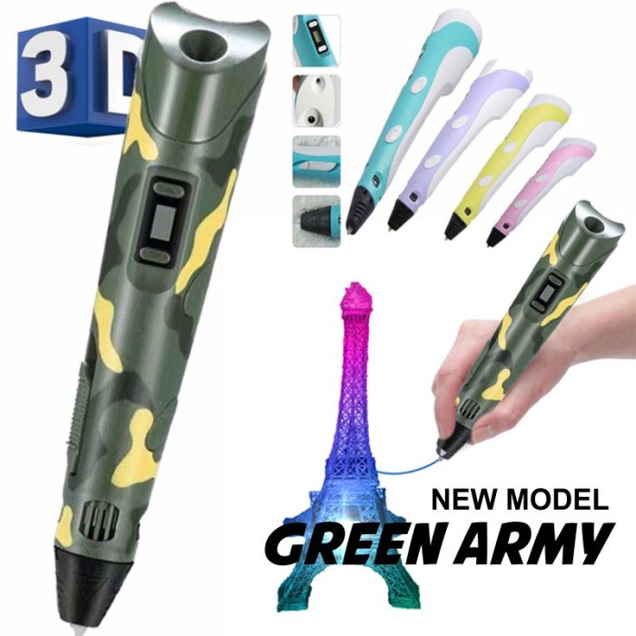 

Pena 3 Dimensi 3D Pen Generation 2 New Model Ultra Slim Stereoscopic Terbaru