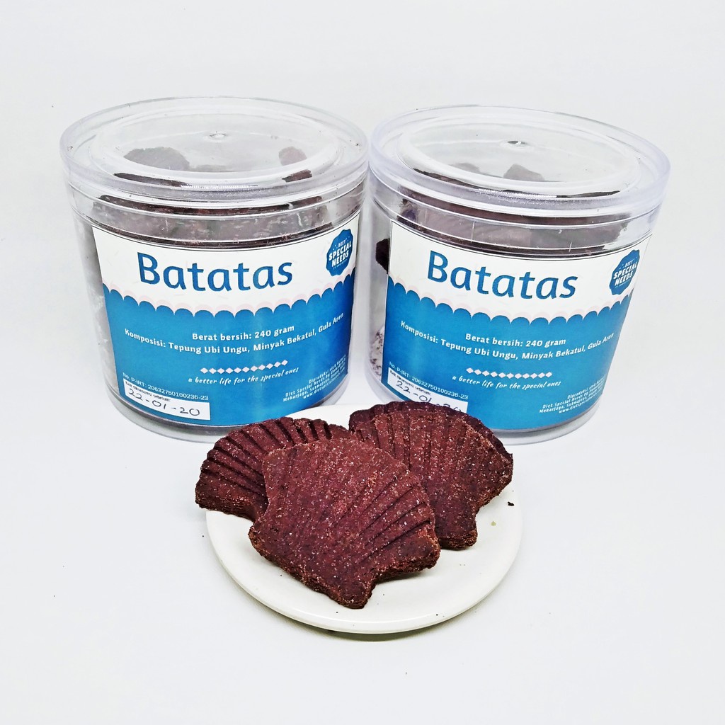 

Batatas Cookies Ubi Ungu - Gluten Free, Casein Free, Egg Free, Nuts Free - Special Needs