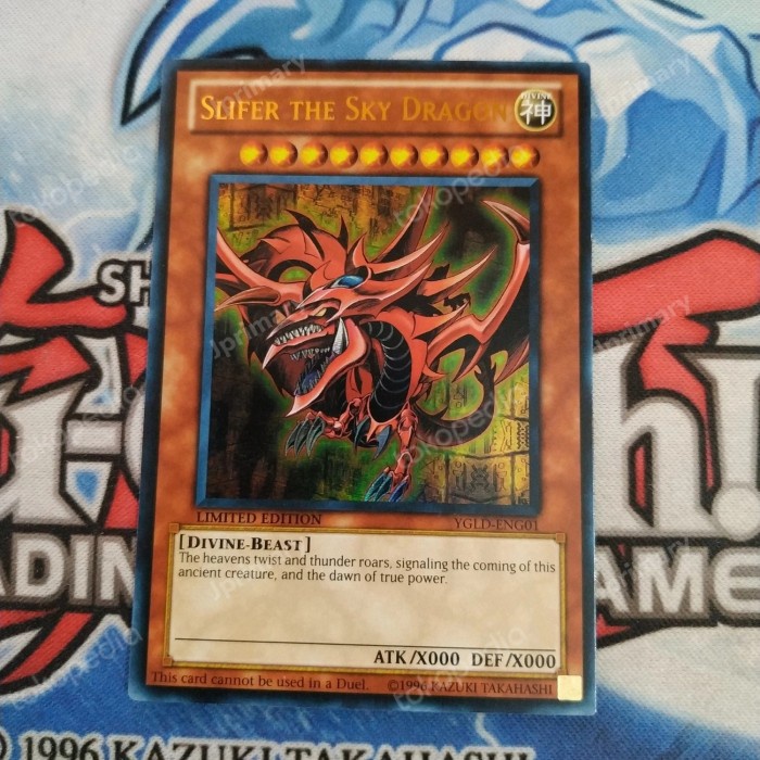 Yugioh Slifer The Sky Dragon Ygld Original