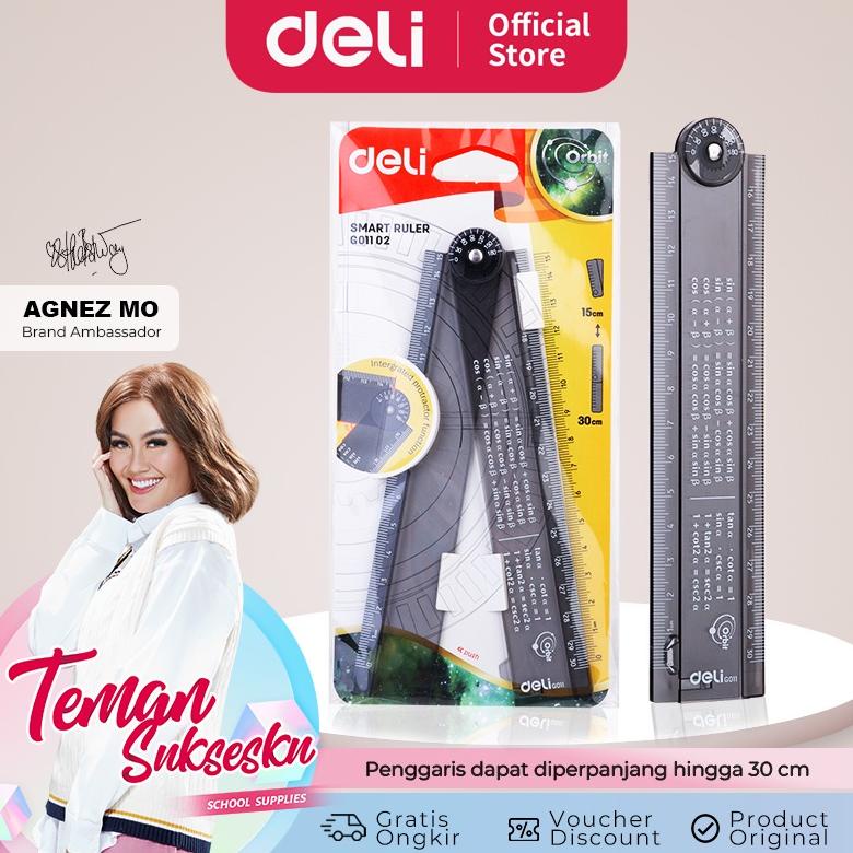

Deli Foldable Ruler / Penggaris Transparan 30cm Dapat Dilipat Tidak Mudah Patah EG01102