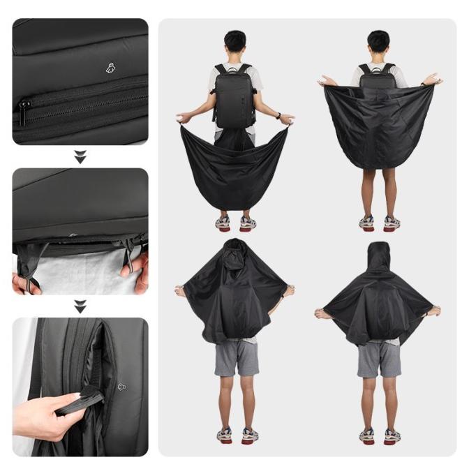 Mark Ryden Tas Ransel Laptop Kerja Pria USB Raincoat 17 Inch MR9299