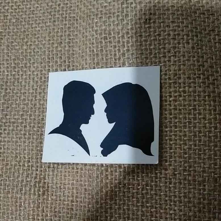 SILUET PENGANTIN BAHAN KERTAS DAN BAHAN MAHAR HIASAN MAHAR / AKSESORIS MAHAR NIKAH/ MAHAR RUSTIC