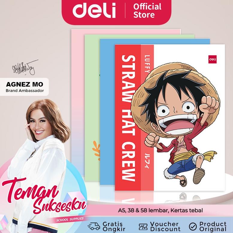 

Deli Sewing Notebook / Buku Tulis Sekolah A5 38 58 Lembar Isi 10 CNB542