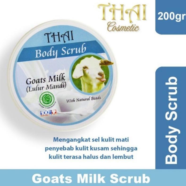 THAI BODY SCRUB GOATS MILK LULUR MANDI SUSU KAMBING ANGKAT DAKI